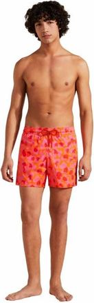 Vilebrequin Mens New Leopard Stretch Swim Trunks in Abricot at Nordstrom, Size X-Large