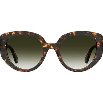 Moschino 53mm Gradient Cat Eye Sunglasses in Havana at Nordstrom Rack