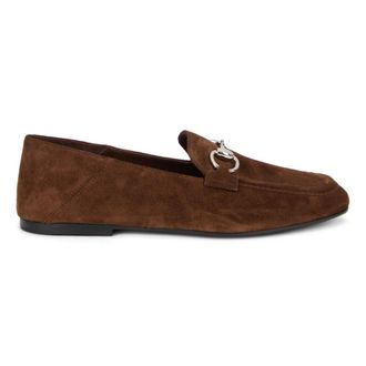 Gucci Schoenen, Dames, Bruin, 39 EU, Leer, Loafer met Paardrijbit