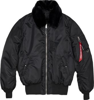 MASTERMIND WORLD Alpha Industries jack met bontkraag - Zwart