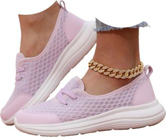 Generic Orthopedic Shoes for Women 2026 Wide Width Soft Sole Mesh Cushion Sole Comfortbale Wedge Sneakers Breathable Slip On Arch Support Non-Slip Shoes Knit 