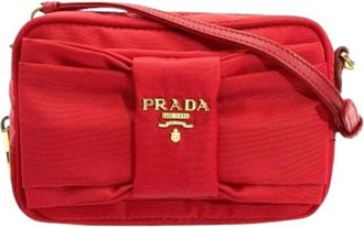 Prada Pre-owned Vintage Schoudertas - Dames - Vintage Schoudertas - Rood - ONE Size - Nylon - Vintage