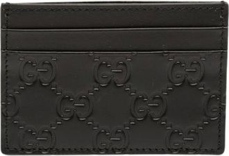 Gucci Pre-owned Wallets, female, Black, Size: ONE SIZE Pre-owned Card Holder