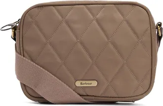 Barbour Quilted Nylon Crossbody Bag in New Sand at Nordstrom