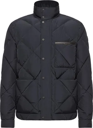 Moncler Moncler Surlake Diamond-quilted Short Down Jacket, Men, Blue, Size: 0
