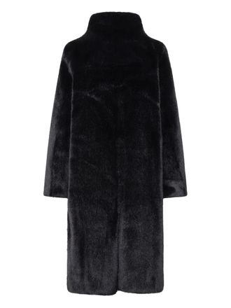 Unreal Fur Raven funnel-neck coat - women - Artificial Fur/Polyester - S - Black