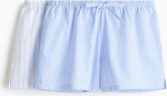 H&M 2er-Pack Schlafshorts - Blue