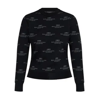 Balenciaga Dames, Truien, Zwart, Maat: M