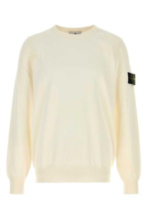 Stone Island Off White Logo Sweaters