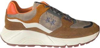 La Martina Bruine Lage Sneakers - Heren - Sneakers - Bruin - 39 EU - Schoenen