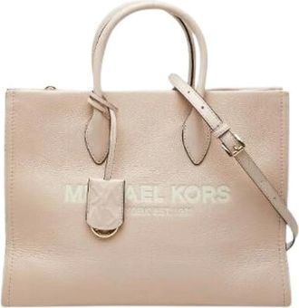 Michael Kors Pre-owned Tote Bags, female, Pink, Size: ONE SIZE Pre-owned Mirella Leather Tote Bag
