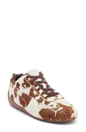 Puma Speedcat Genuine Calf Hair Sneaker in Chocolate Brown/Gum at Nordstrom, Size 6.5