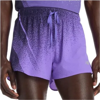 New Balance RC Ultra Light Printed Short 3 Laufshorts f&uuml;r Herren | lila