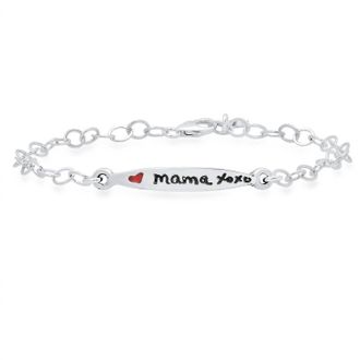 Jessica Elliot Womens Colorful Words Enamel Bracelets - Mama In Sterling