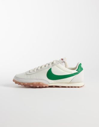 Nike Waffle Racer 26 - Sneakers bianco sporco e verde
