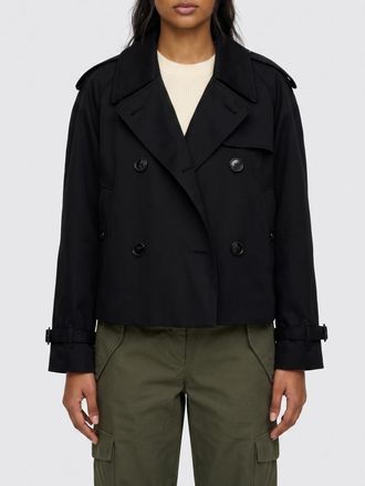 Burberry Trench corto doppiopetto in cotone con mostrine sulle spalle