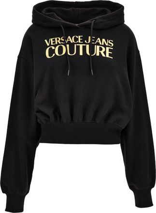 Versace Jeans Couture Hoodie met logo-embleem - G89 BLACK
