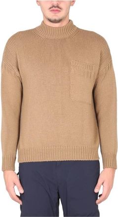 Ten c Maglia Collo Alto - Heren - Coltruien - Beige - L - Truien & Vesten