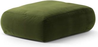 CXL by Christian Lacroix Puf de terciopelo verde militar