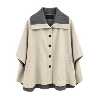 Gran Sasso Capa - Jackets - Mujer - Beige - S