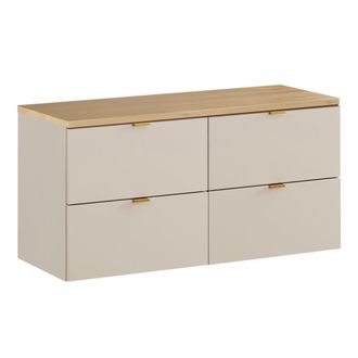 Petits Meubles Mueble bajo lavabo 120cm encimera paneles de melamina cachemira