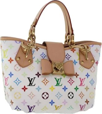 Louis Vuitton Pre-owned Canvas Handtas - Dames - Vintage Handtas - Wit - ONE Size - Vintage