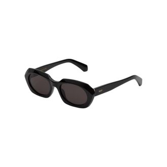 Retro Superfuture Sunglasses, unisex, Black, Size: 54 MM Epoca Oval-Frame Sunglasses