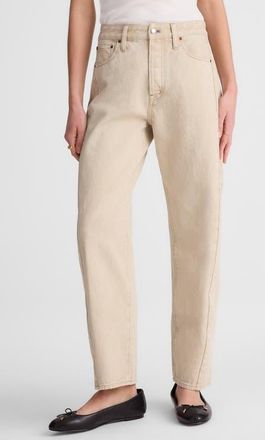 Madewell Pieced Barrel Leg Jeans in Faded Khaki at Nordstrom, Size 25