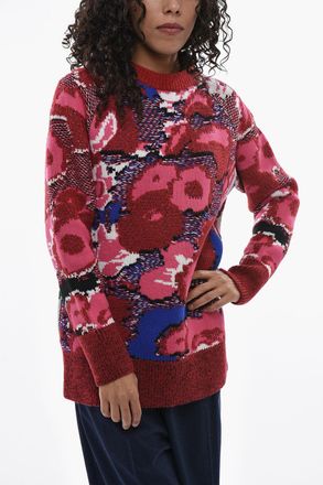 Stella McCartney Maglia Girocollo in Jacquard Floreale Stella McCartney