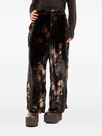 Aleksandr Manamïs Pantaloni a fiori - Verde