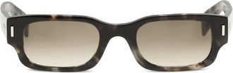 Alexander McQueen Womens Sunglasses Panthos Saddle Brown Acetate