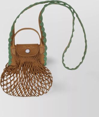 Longchamp craft net bag - xs