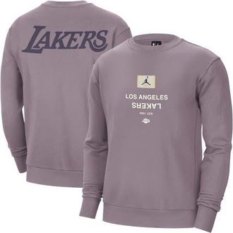 Jordan Brand Mens Jordan Brand Purple Los Angeles Lakers Courtside Statement Edition Heavyweight Pullover Sweatshirt at Nordstrom, Size Medium