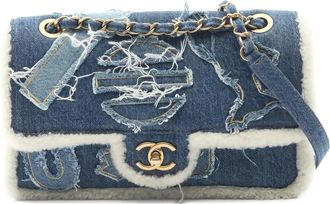 Chanel 2019 Egyptian denim shoulder bag - Blue