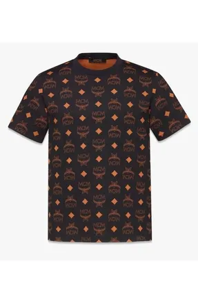 MCM Maxi Monogram Print T-Shirt in Organic Cotton at Nordstrom, Size Large Eu