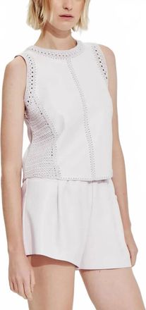M&eacute;lissa Nepton Hudson Vegan Leather Shorts In Light Lilac