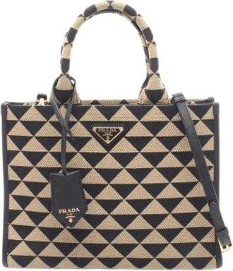 Prada Pre-owned Handbags, female, Multicolor, Size: ONE SIZE Pre-owned Vintage Tote Bag