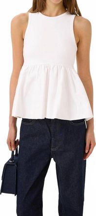 Gestuz Lanza Top In Egret