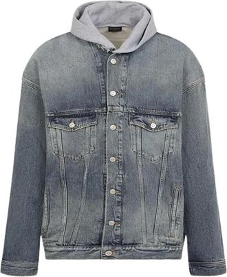 Balenciaga Hombre, Chaquetas, Azul, Talla: M