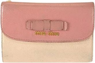 Miu Miu Portafoglio Pre-owned in Pelle Madras Ribbon - - Pre-owned - Donna - Multicolore - ONE SIZE