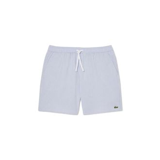 Lacoste Badmode, Heren, Blauw, M, Katoen, Mh 9089 Zwemshort Halflang