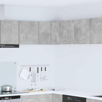 vidaXL vidaXL Armadio pensile Riga Grigio Cemento e Bianco 57 x 57 x 40 cm