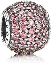 Pandora Charm Pave Lights - Accessories - Mujer - Rosa - ONE SIZE