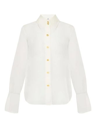 Elisabetta Franchi Blusa in organza - Toni neutri