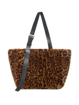 Apparis Esti leopard tote bag - women - Recycled Polyester/Polyester/Recycled Polyester/Polyester - One Size - Brown