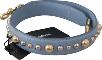Dolce & Gabbana WoMens Blue Leather Handbag Accessory Shoulder Strap - One Size
