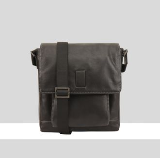 Paul Costelloe Mens Benjamin Leather Manbag - Black - One Size