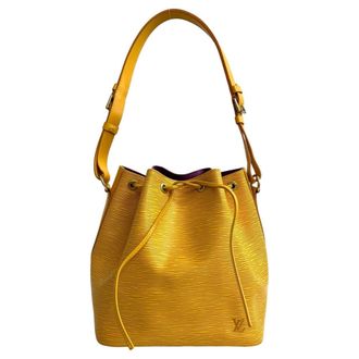 Louis Vuitton Yellow Epi Leather Shoulder Bag Tote Bag (Pre-Owned)