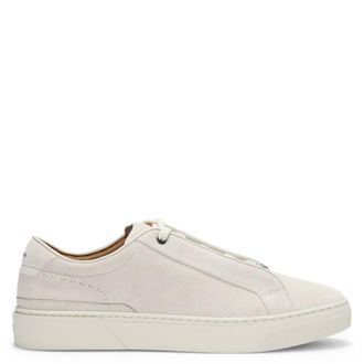 HUGO BOSS Gary Suede Low-Top Trainers, Brand Size 45 ( US Size 12 )