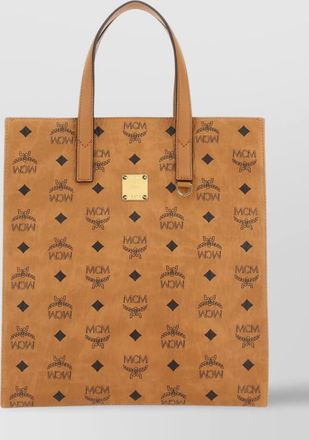 MCM rectangular canvas small aren shopping bag